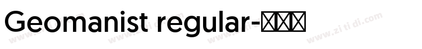 Geomanist regular字体转换